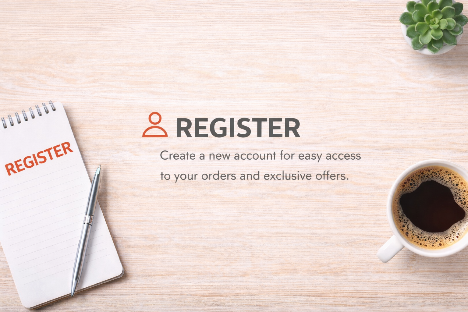 Register an account
